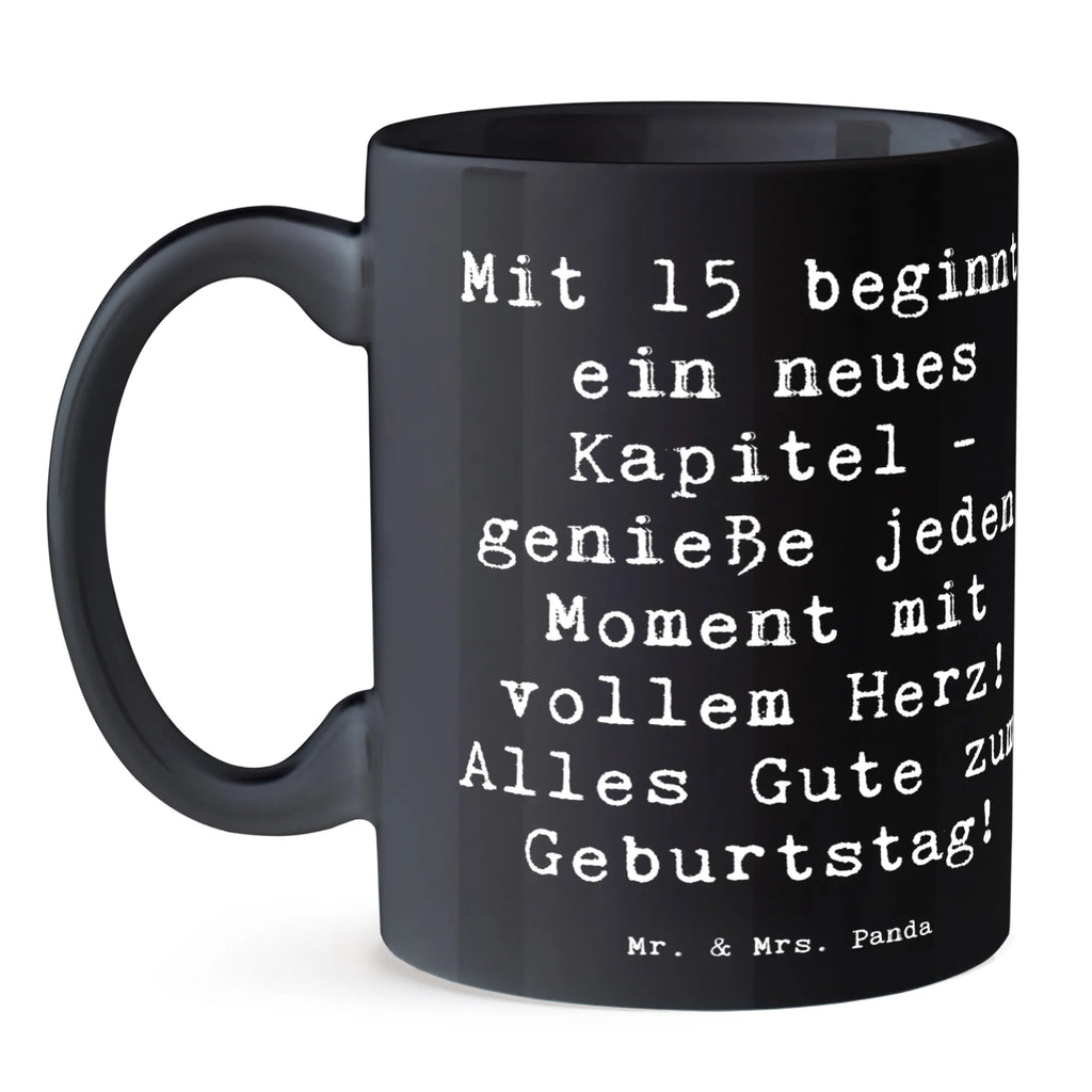 Tasse 15. Geburtstag Porzellantasse, Tasse mit Motiven, Keramiktasse, Geschenktasse, Kaffeetasse, Tasse, Tasse mit Zitaten, Bürotasse, Teetasse, Geburtstag, Geburtstagsgeschenk, Geschenk