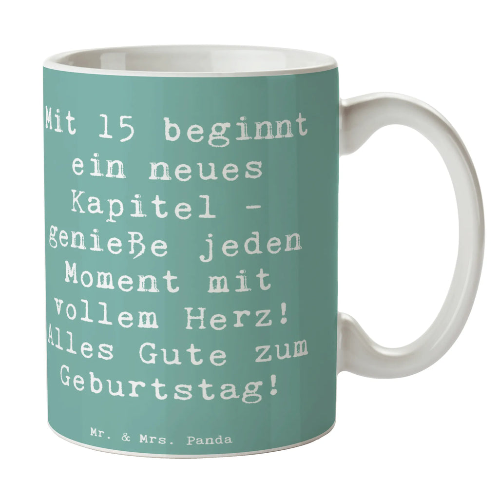 Tasse 15. Geburtstag Porzellantasse, Tasse mit Motiven, Keramiktasse, Geschenktasse, Kaffeetasse, Tasse, Tasse mit Zitaten, Bürotasse, Teetasse, Geburtstag, Geburtstagsgeschenk, Geschenk
