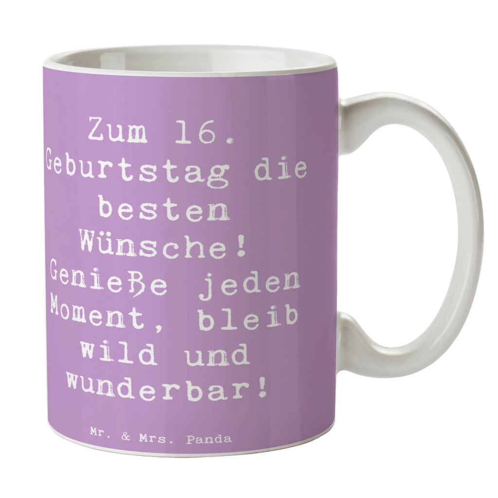 Tasse Spruch 16. Geburtstag Glück Kaffeetasse, Tasse mit Motiven, Tasse mit Zitaten, Porzellantasse, Keramiktasse, Tasse, Geschenktasse, Teetasse, Bürotasse, Geburtstag, Geburtstagsgeschenk, Geschenk