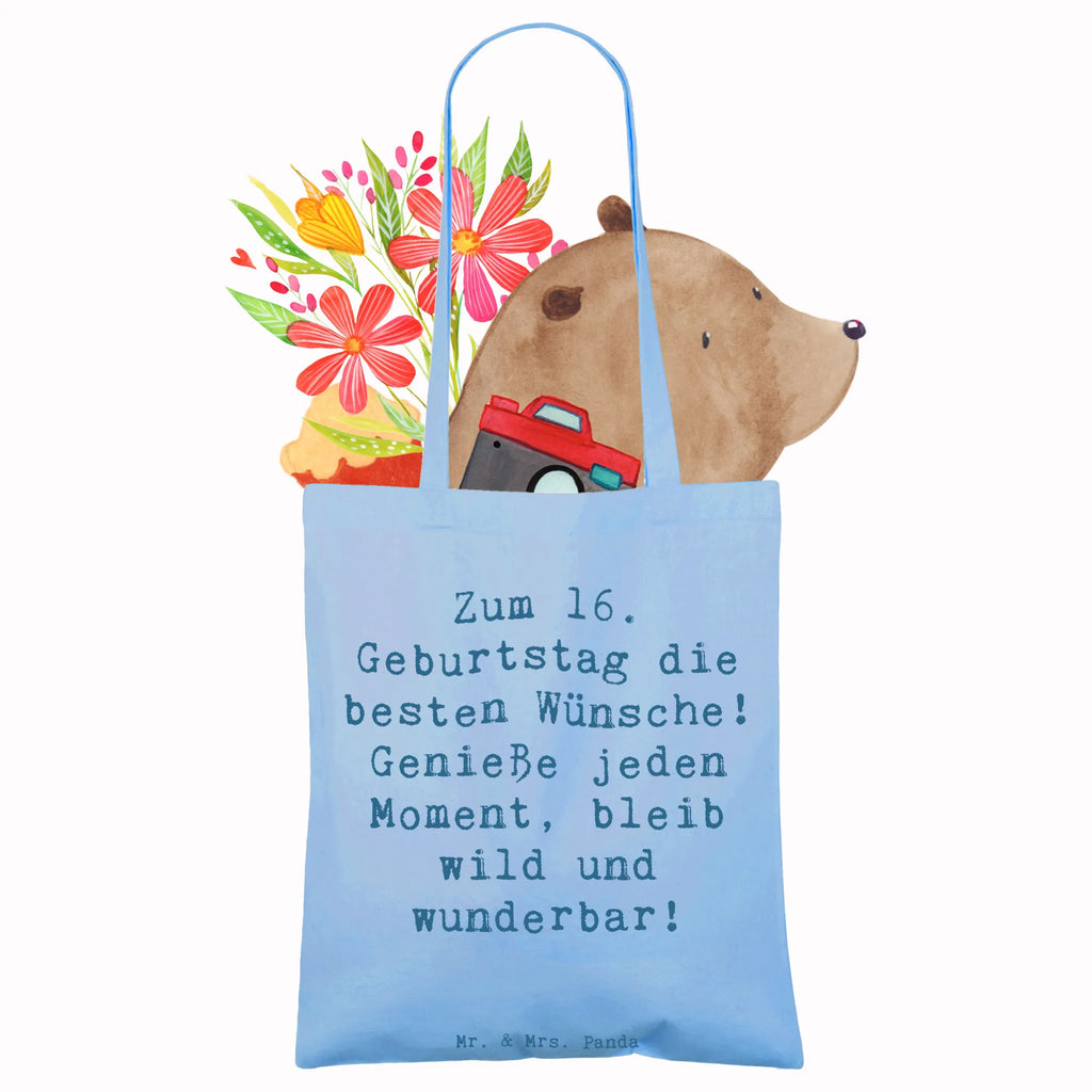 Tragetasche Spruch 16. Geburtstag Glück Beuteltasche, Beutel, Einkaufstasche, Jutebeutel, Stoffbeutel, Tasche, Shopper, Umhängetasche, Strandtasche, Schultertasche, Stofftasche, Tragetasche, Badetasche, Jutetasche, Einkaufstüte, Laptoptasche, Geburtstag, Geburtstagsgeschenk, Geschenk