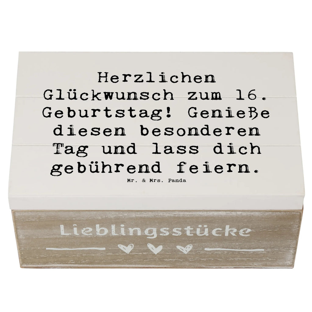 Holzkiste Spruch 16. Geburtstag Schatulle, Dekokiste, Holzkiste, Kiste, XXL, Geschenkdose, Erinnerungskiste, Erinnerungsbox, Truhe, Schatzkiste, Geschenkbox, Aufbewahrungsbox, Geburtstag, Geburtstagsgeschenk, Geschenk