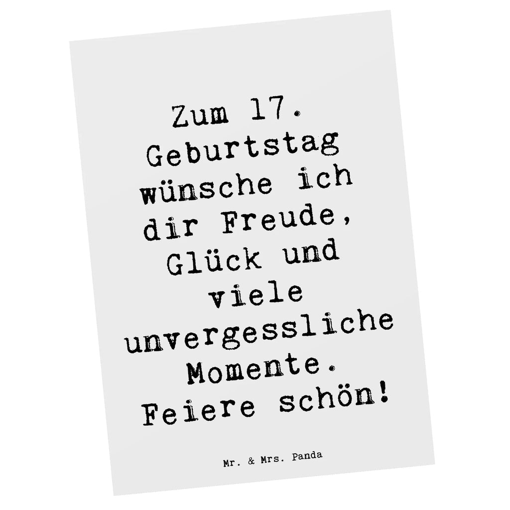 Postcard Saying Zum 17. Geburtstag wünsche ich dir Freude, Glück und viele unvergessliche Momente. Feiere schön! Karte, Einladungskarten Geburtstag, Ansichtskarte, Ansichtskarten, Einladung, Postkarte, Geschenkkarte, Geburtstagskarte, Grußkarte, Einladung Geburtstag, Einladungskarte, Dankeskarte, Geburtstag, Geburtstagsgeschenk, Geschenk