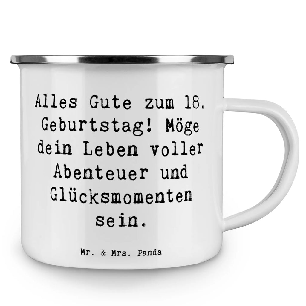 Enamel camping mug Saying Alles Gute zum 18. Geburtstag! Möge dein Leben voller Abenteuer und Glücksmomenten sein. Metalltasse für Camping, Kaffee Blechtasse, Emaille Tasse, Metall Tasse, Campingtassen, Outdoor Tasse, Camping Tassen, Emailletasse, Emaille Campingbecher, Emaille Tassen, Metalltasse, Blechtasse Outdoor, Camping Tasse Metall, Camping Tasse Emaille, Camping Becher, Blechtassen, Camping Becher Edelstahl, Tasse Camping, Emaille Becher, Emaille Trinkbecher, Campingbecher, Campingtasse, Edelstahl Trinkbecher, Emaille Becher Camping, Outdoor Becher, Trinkbecher, Emaille Tasse Camping, Blechtasse, Camping Tassen Emaille, Tasse Emaille, Geburtstag, Geburtstagsgeschenk, Geschenk