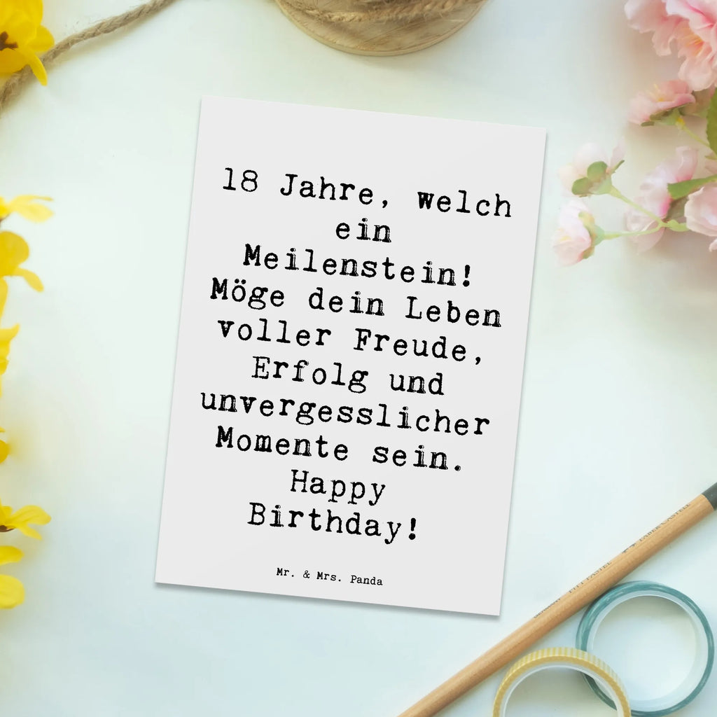 Postkarte Spruch 18. Geburtstag Meilenstein Dankeskarte, Einladungskarten Geburtstag, Einladungskarte, Ansichtskarten, Ansichtskarte, Karte, Geschenkkarte, Postkarte, Grußkarte, Geburtstagskarte, Einladung, Einladung Geburtstag, Geburtstag, Geburtstagsgeschenk, Geschenk
