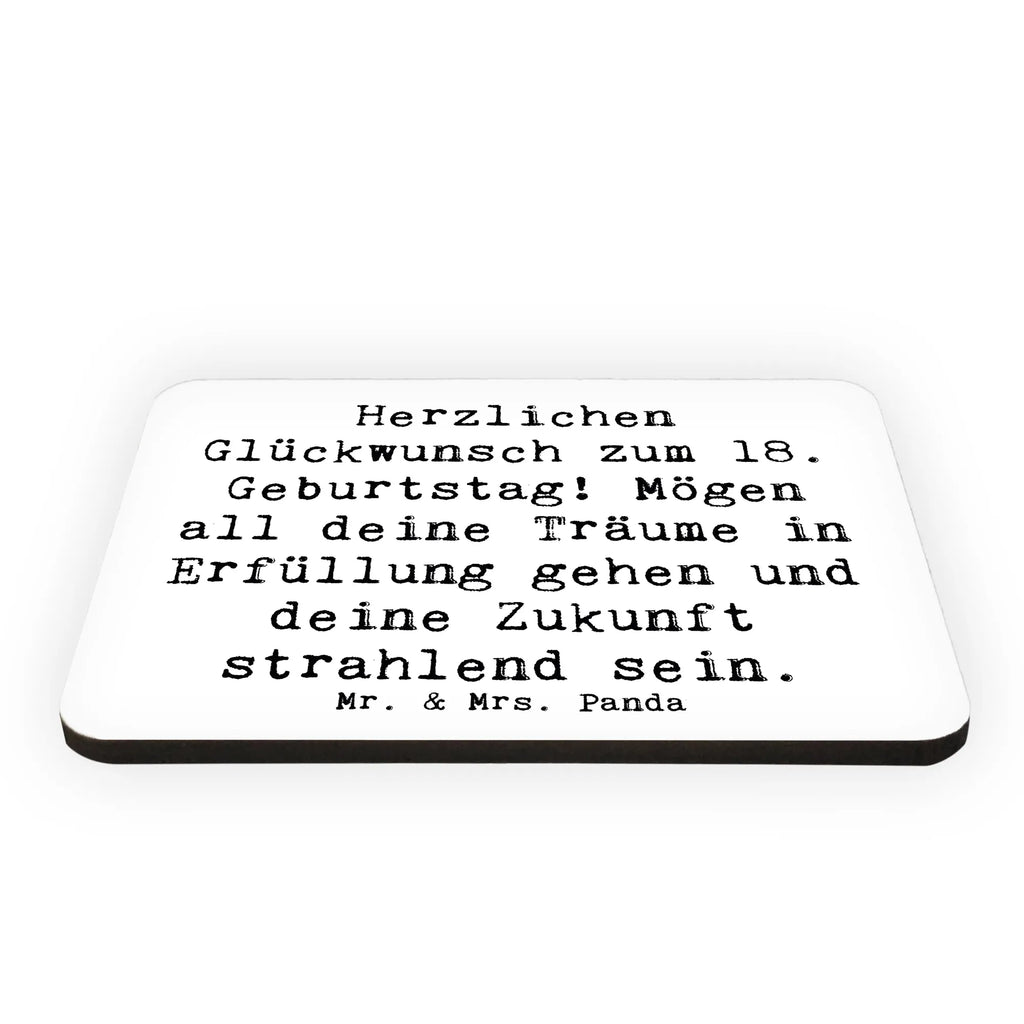 Magnet Saying Herzlichen Glückwunsch zum 18. Geburtstag! Mögen all deine Träume in Erfüllung gehen und deine Zukunft strahlend sein. Dekomagnet, Kühlschrank Dekoration, Souvenir Magnet, Pinnwandmagnet, Whiteboard Magnet, Notiz Magnet, Motivmagnete, Kühlschrankmagnet, Geburtstag, Geburtstagsgeschenk, Geschenk