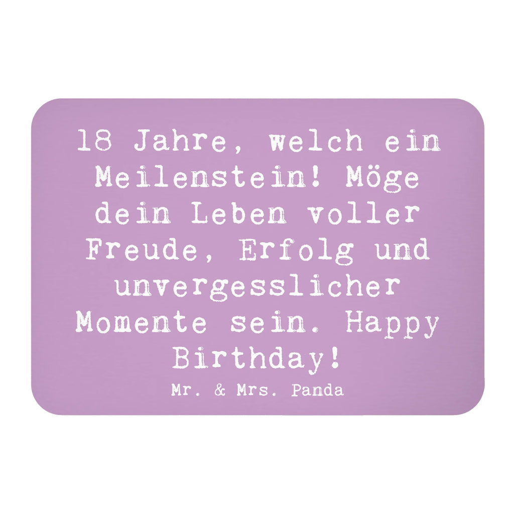 Magnet Saying 18 Jahre, welch ein Meilenstein! Möge dein Leben voller Freude, Erfolg und unvergesslicher Momente sein. Happy Birthday! Whiteboard Magnet, Pinnwandmagnet, Notiz Magnet, Kühlschrank Dekoration, Kühlschrankmagnet, Souvenir Magnet, Dekomagnet, Motivmagnete, Geburtstag, Geburtstagsgeschenk, Geschenk