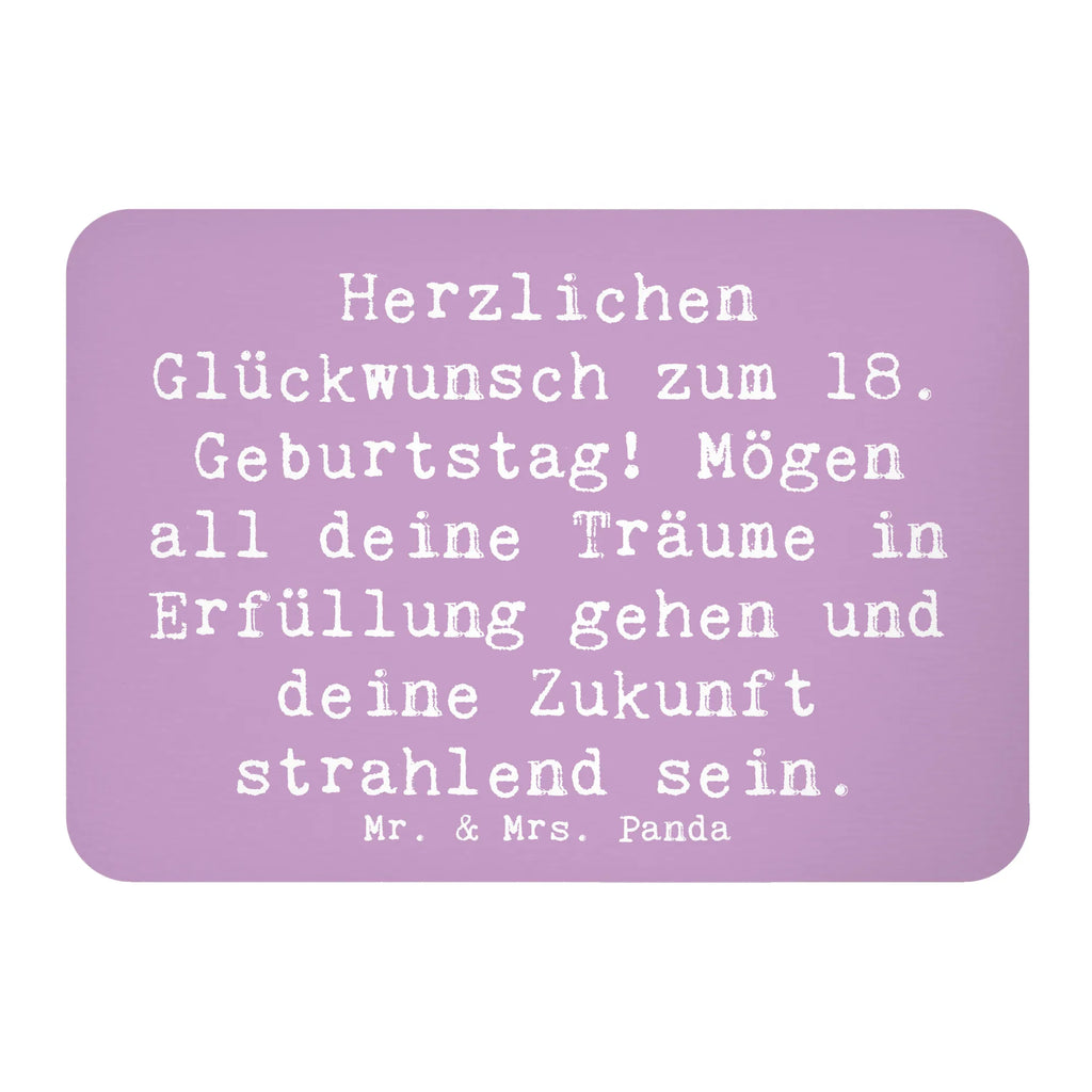 Magnet Saying Herzlichen Glückwunsch zum 18. Geburtstag! Mögen all deine Träume in Erfüllung gehen und deine Zukunft strahlend sein. Dekomagnet, Kühlschrank Dekoration, Souvenir Magnet, Pinnwandmagnet, Whiteboard Magnet, Notiz Magnet, Motivmagnete, Kühlschrankmagnet, Geburtstag, Geburtstagsgeschenk, Geschenk