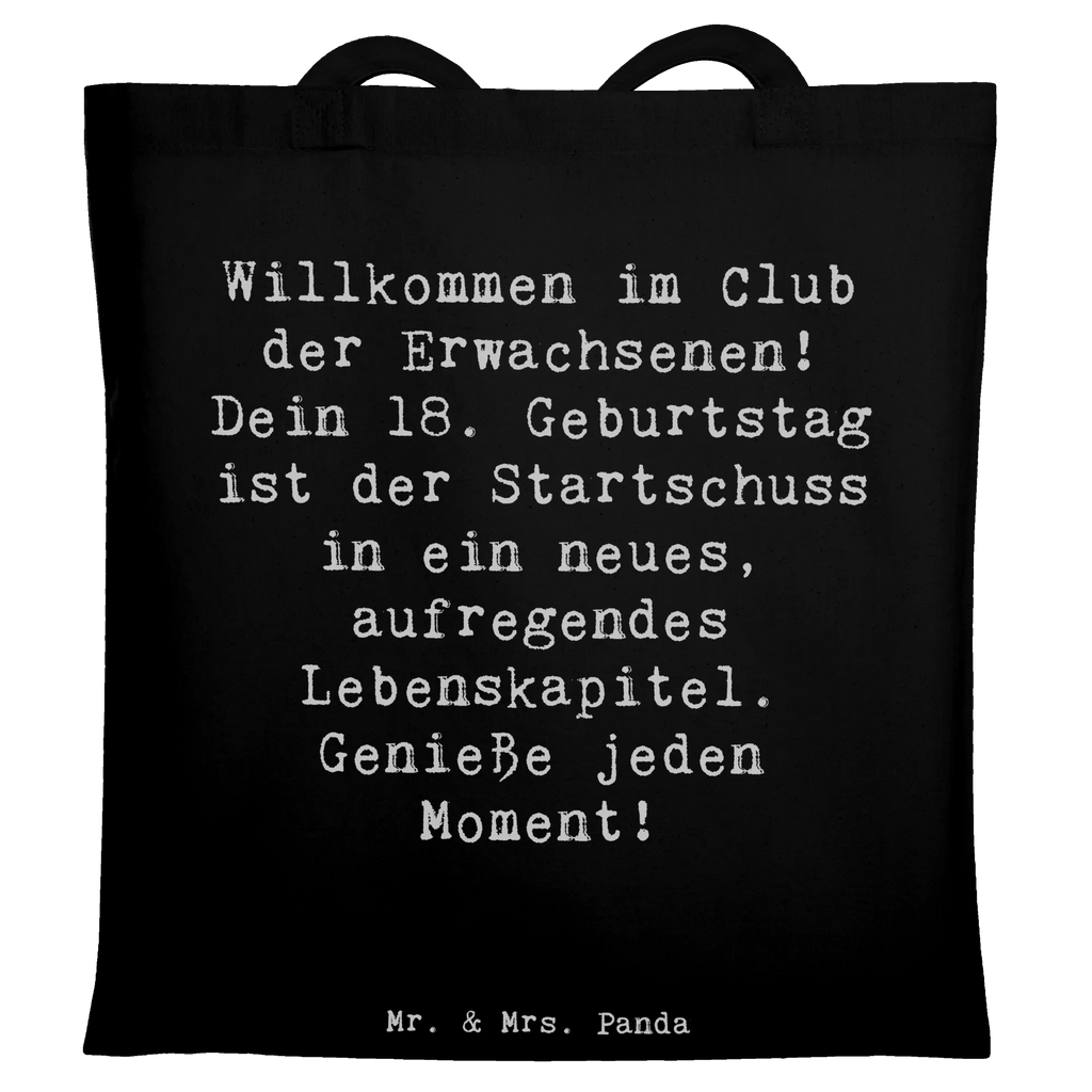 Tragetasche Spruch 18. Geburtstag Start Umhängetasche, Shopper, Beuteltasche, Tragetasche, Tasche, Beutel, Einkaufstüte, Strandtasche, Badetasche, Stoffbeutel, Jutetasche, Schultertasche, Jutebeutel, Einkaufstasche, Stofftasche, Laptoptasche, Geburtstag, Geburtstagsgeschenk, Geschenk