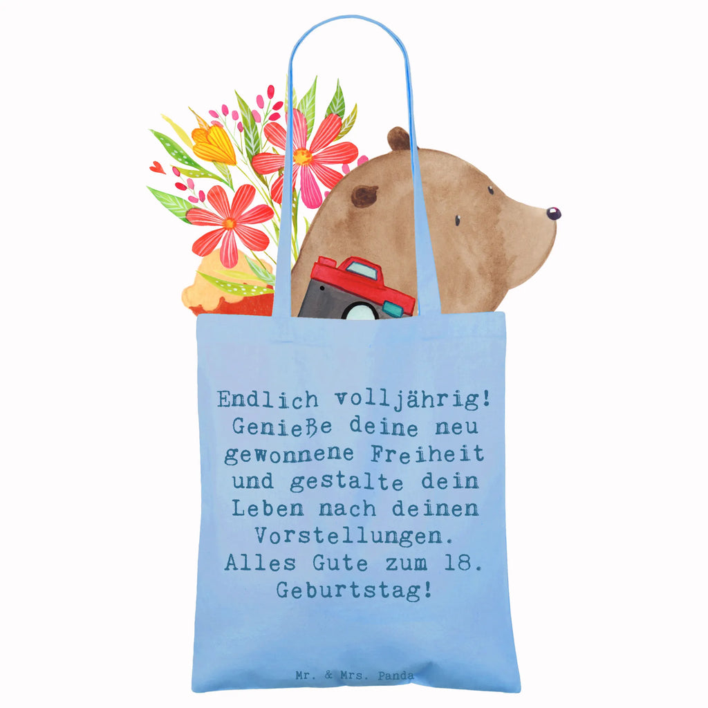 Tragetasche Spruch 18. Geburtstag Freiheit Umhängetasche, Einkaufstüte, Schultertasche, Beuteltasche, Strandtasche, Shopper, Jutetasche, Beutel, Jutebeutel, Tasche, Stoffbeutel, Badetasche, Stofftasche, Tragetasche, Einkaufstasche, Laptoptasche, Geburtstag, Geburtstagsgeschenk, Geschenk