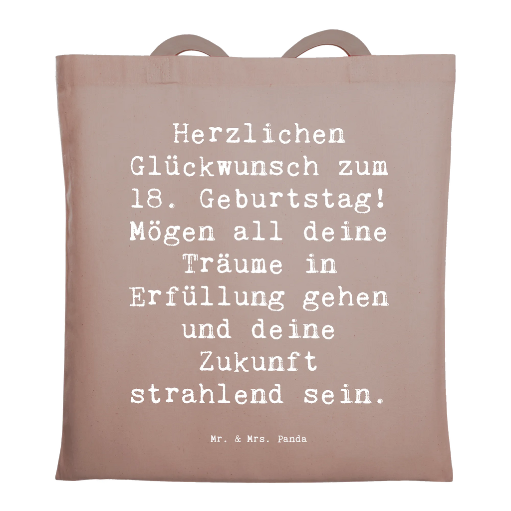 Tragetasche Spruch 18. Geburtstag Glückwunsch Einkaufstüte, Stofftasche, Beutel, Stoffbeutel, Tasche, Jutetasche, Badetasche, Einkaufstasche, Strandtasche, Schultertasche, Tragetasche, Jutebeutel, Beuteltasche, Laptoptasche, Shopper, Umhängetasche, Geburtstag, Geburtstagsgeschenk, Geschenk