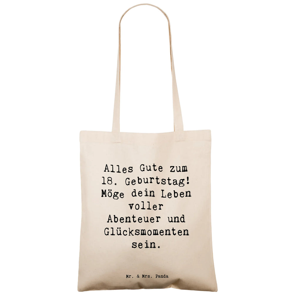 Tragetasche Spruch 18. Geburtstag Stofftasche, Einkaufstüte, Jutebeutel, Jutetasche, Tragetasche, Tasche, Einkaufstasche, Schultertasche, Strandtasche, Beuteltasche, Laptoptasche, Stoffbeutel, Umhängetasche, Beutel, Badetasche, Shopper, Geburtstag, Geburtstagsgeschenk, Geschenk