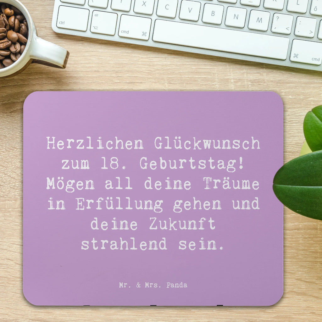 Mauspad Spruch 18. Geburtstag Glückwunsch Mauspad, Mausunterlage, Computer zubehör, Büroausstattung, Arbeitszimmer, Mousepad, PC Zubehör, Mauspad Büro, Einzigartiges Mauspad, Designer Mauspad, Geburtstag, Geburtstagsgeschenk, Geschenk