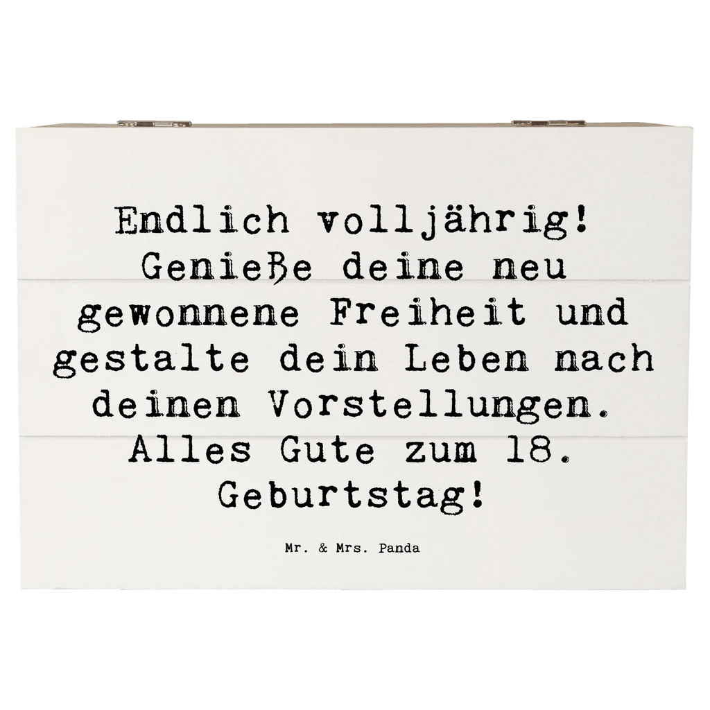 Holzkiste Spruch 18. Geburtstag Freiheit Schatulle, Dekokiste, Kiste, Holzkiste, XXL, Erinnerungsbox, Schatzkiste, Geschenkdose, Truhe, Erinnerungskiste, Aufbewahrungsbox, Geschenkbox, Geburtstag, Geburtstagsgeschenk, Geschenk