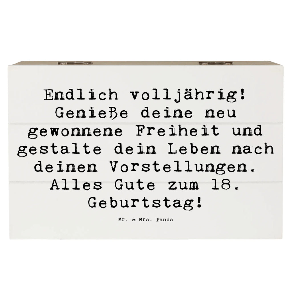 Holzkiste Spruch 18. Geburtstag Freiheit Schatulle, Dekokiste, Kiste, Holzkiste, XXL, Erinnerungsbox, Schatzkiste, Geschenkdose, Truhe, Erinnerungskiste, Aufbewahrungsbox, Geschenkbox, Geburtstag, Geburtstagsgeschenk, Geschenk