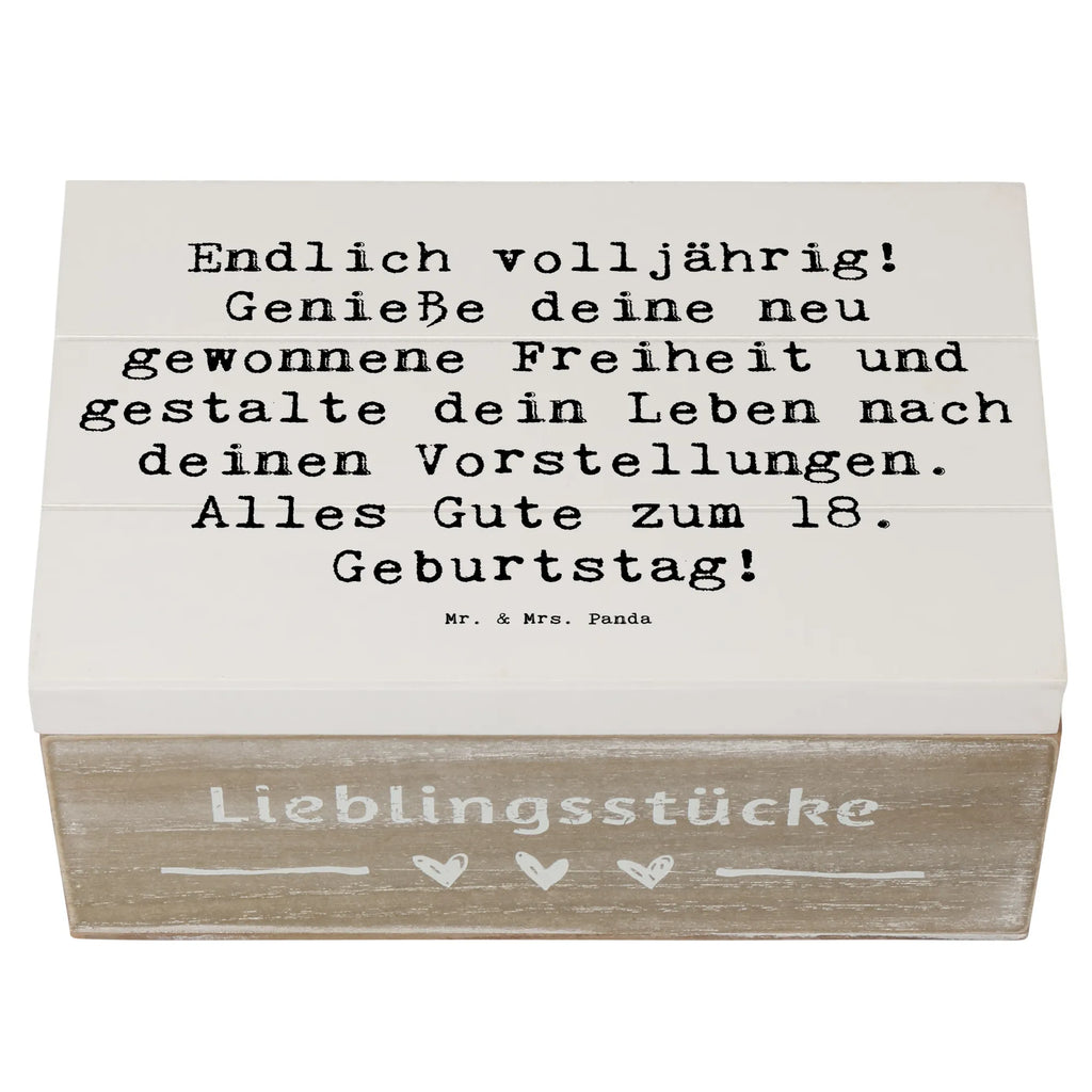 Holzkiste Spruch 18. Geburtstag Freiheit Schatulle, Dekokiste, Kiste, Holzkiste, XXL, Erinnerungsbox, Schatzkiste, Geschenkdose, Truhe, Erinnerungskiste, Aufbewahrungsbox, Geschenkbox, Geburtstag, Geburtstagsgeschenk, Geschenk
