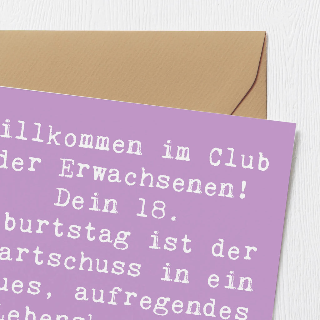 Deluxe Karte Spruch 18. Geburtstag Start Klappkarte, Hochwertige Grußkarte, Glückwunschkarte, Karte, Einladungskarte, Hochwertige Klappkarte, Hochzeitskarte, Geburtstagskarte, Grußkarte, Geburtstag, Geburtstagsgeschenk, Geschenk