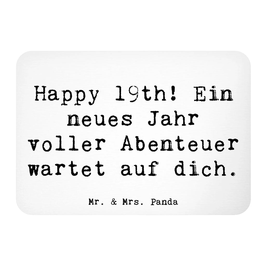 Magnet Saying Happy 19th! Ein neues Jahr voller Abenteuer wartet auf dich. Fridge Magnet, holz kühlschrankmagnet, tafelmagnet, spruchmagnet, wandmagnet, Pinnwandmagnet, holzmagnet, notizmagnet, designmagnet, Notizhalter, memomagnet, mdf magnet, zettelhalter, rechteckmagnet, whiteboardmagnet, haftmagnet, holz whiteboardmagnet, büromagnet, einkaufszettelmagnet, magnet, küchenmagnet, bildmagnet, Kühlschrankmagnet, Dekomagnet, Geburtstag, Geburtstagsgeschenk, Geschenk