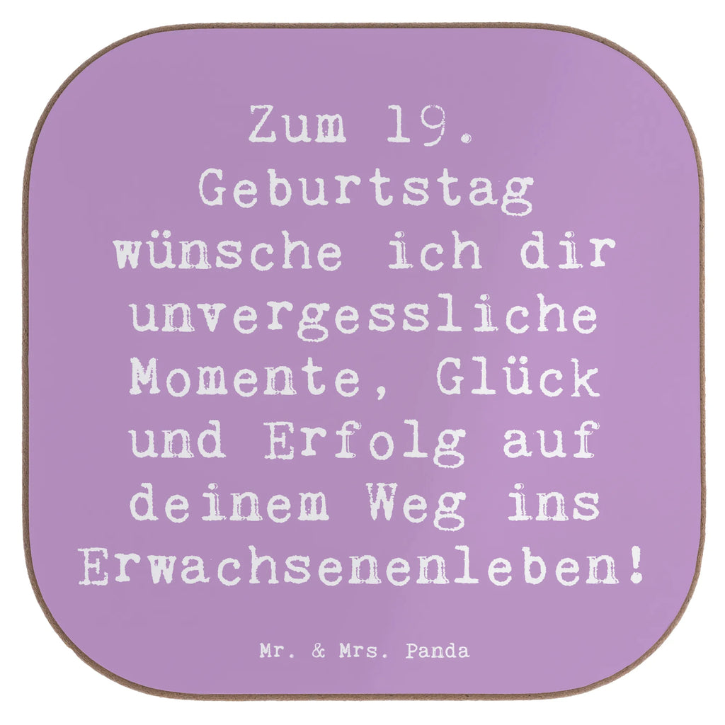 Square coaster Saying Zum 19. Geburtstag wünsche ich dir unvergessliche Momente, Glück und Erfolg auf deinem Weg ins Erwachsenenleben! Holzuntersetzer, Tassen Untersetzer, Untersetzer Gläser, Korkuntersetzer, Untersetzer für Gläser, Untersetzer aus Holz, Untersetzer Design, Untersetzer, Glasuntersetzer, Getränkeuntersetzer, Untersetzer Holz, Bierdeckel, Geburtstag, Geburtstagsgeschenk, Geschenk