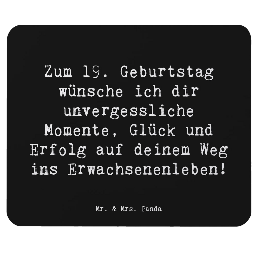 Mauspad Spruch 19. Geburtstag Wünsche Mausunterlage, Mauspad Büro, Designer Mauspad, Mousepad, Arbeitszimmer, Büroausstattung, Computer zubehör, PC Zubehör, Einzigartiges Mauspad, Mauspad, Geburtstag, Geburtstagsgeschenk, Geschenk