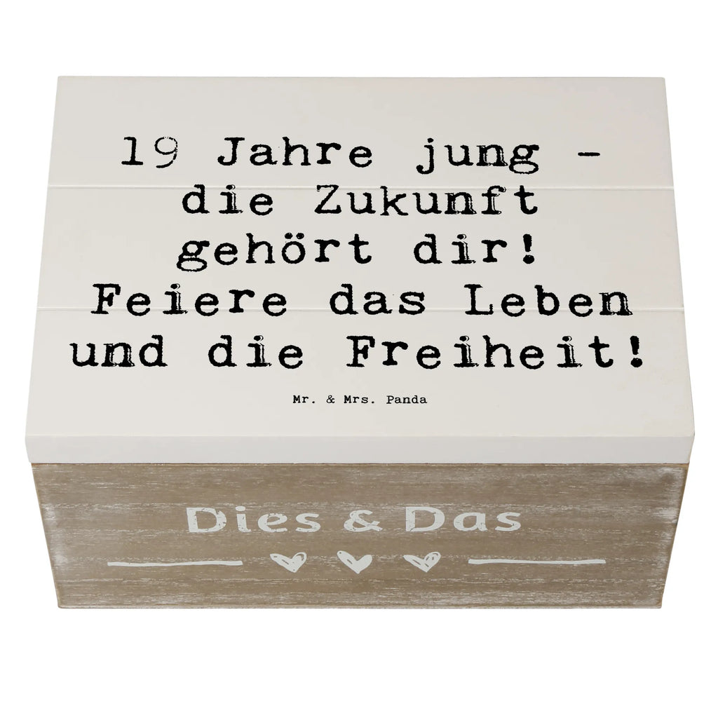 Holzkiste Spruch 19. Geburtstag Geschenkbox, Truhe, Schatzkiste, Aufbewahrungsbox, XXL, Erinnerungskiste, Dekokiste, Erinnerungsbox, Schatulle, Kiste, Geschenkdose, Holzkiste, Geburtstag, Geburtstagsgeschenk, Geschenk