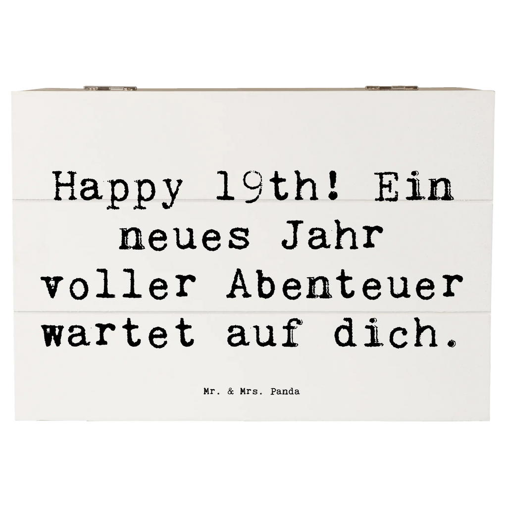 Holzkiste Spruch 19. Geburtstag Abenteuer Erinnerungskiste, Holzkiste, Geschenkdose, Schatzkiste, Schatulle, Geschenkbox, Truhe, Aufbewahrungsbox, Dekokiste, XXL, Erinnerungsbox, Kiste, Geburtstag, Geburtstagsgeschenk, Geschenk
