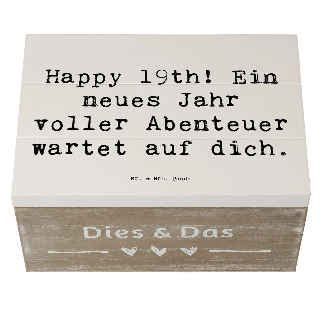 Holzkiste Spruch 19. Geburtstag Abenteuer Erinnerungskiste, Holzkiste, Geschenkdose, Schatzkiste, Schatulle, Geschenkbox, Truhe, Aufbewahrungsbox, Dekokiste, XXL, Erinnerungsbox, Kiste, Geburtstag, Geburtstagsgeschenk, Geschenk
