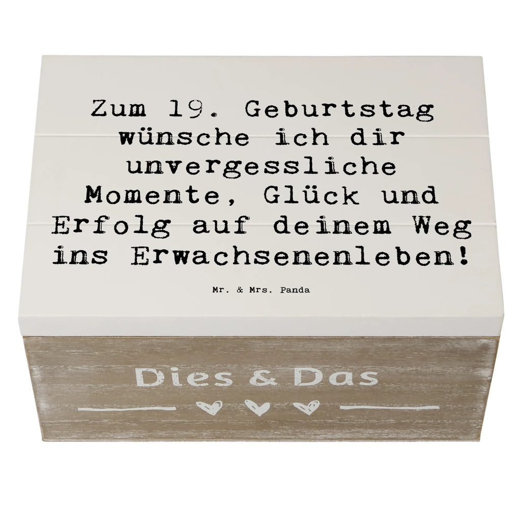 Holzkiste Spruch 19. Geburtstag Wünsche Schatzkiste, Truhe, Geschenkdose, Aufbewahrungsbox, Kiste, Geschenkbox, Erinnerungskiste, Holzkiste, Schatulle, Erinnerungsbox, XXL, Dekokiste, Geburtstag, Geburtstagsgeschenk, Geschenk