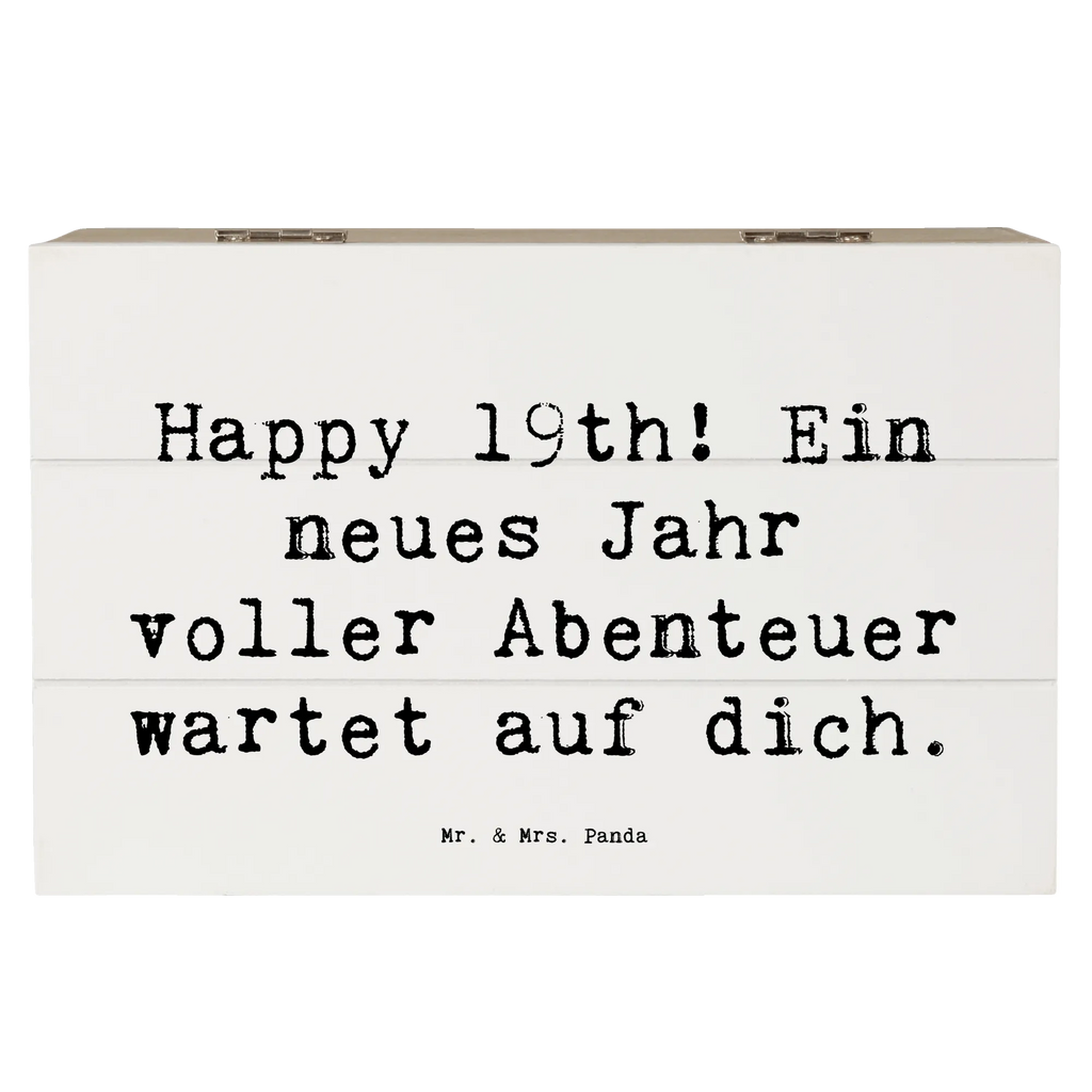 Holzkiste Spruch 19. Geburtstag Abenteuer Erinnerungskiste, Holzkiste, Geschenkdose, Schatzkiste, Schatulle, Geschenkbox, Truhe, Aufbewahrungsbox, Dekokiste, XXL, Erinnerungsbox, Kiste, Geburtstag, Geburtstagsgeschenk, Geschenk