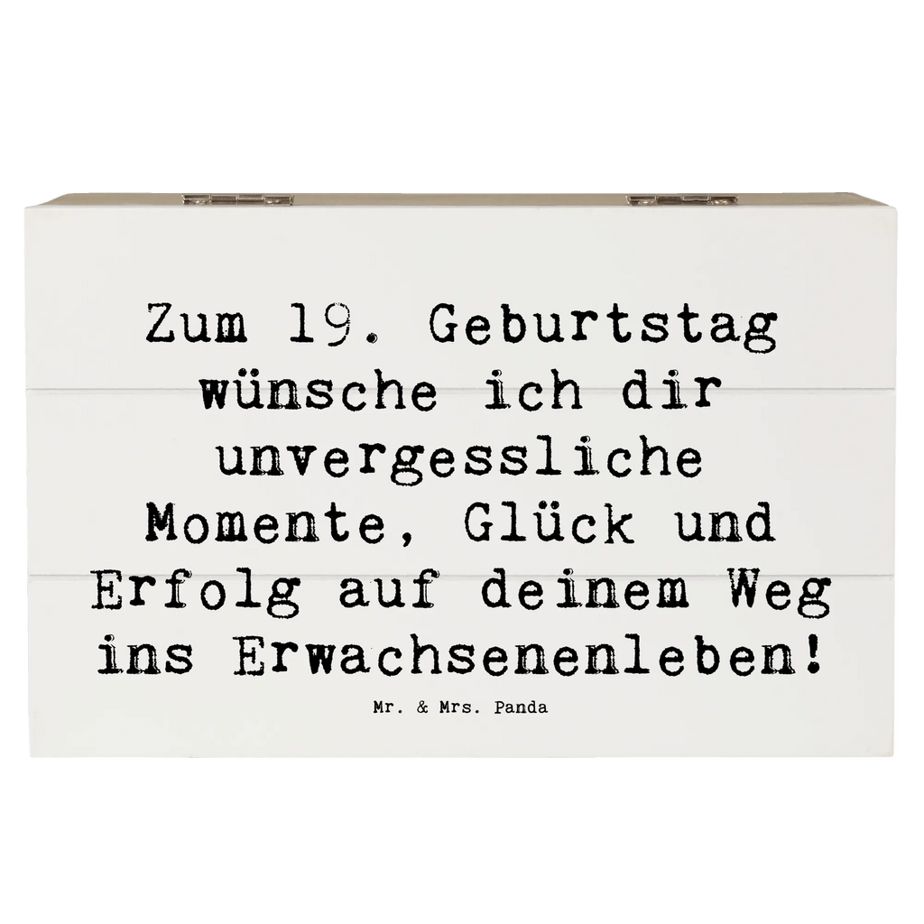 Holzkiste Spruch 19. Geburtstag Wünsche Schatzkiste, Truhe, Geschenkdose, Aufbewahrungsbox, Kiste, Geschenkbox, Erinnerungskiste, Holzkiste, Schatulle, Erinnerungsbox, XXL, Dekokiste, Geburtstag, Geburtstagsgeschenk, Geschenk