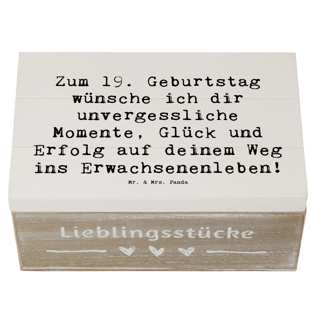 Holzkiste Spruch 19. Geburtstag Wünsche Schatzkiste, Truhe, Geschenkdose, Aufbewahrungsbox, Kiste, Geschenkbox, Erinnerungskiste, Holzkiste, Schatulle, Erinnerungsbox, XXL, Dekokiste, Geburtstag, Geburtstagsgeschenk, Geschenk