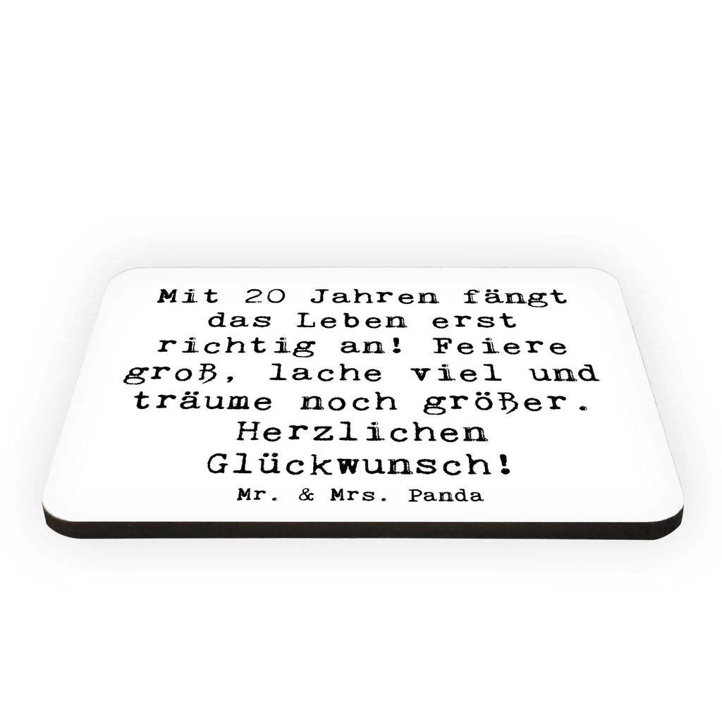 Magnet Spruch 20. Geburtstag Souvenir Magnet, Dekomagnet, Motivmagnete, Notiz Magnet, Kühlschrank Dekoration, Pinnwandmagnet, Kühlschrankmagnet, Whiteboard Magnet, Geburtstag, Geburtstagsgeschenk, Geschenk