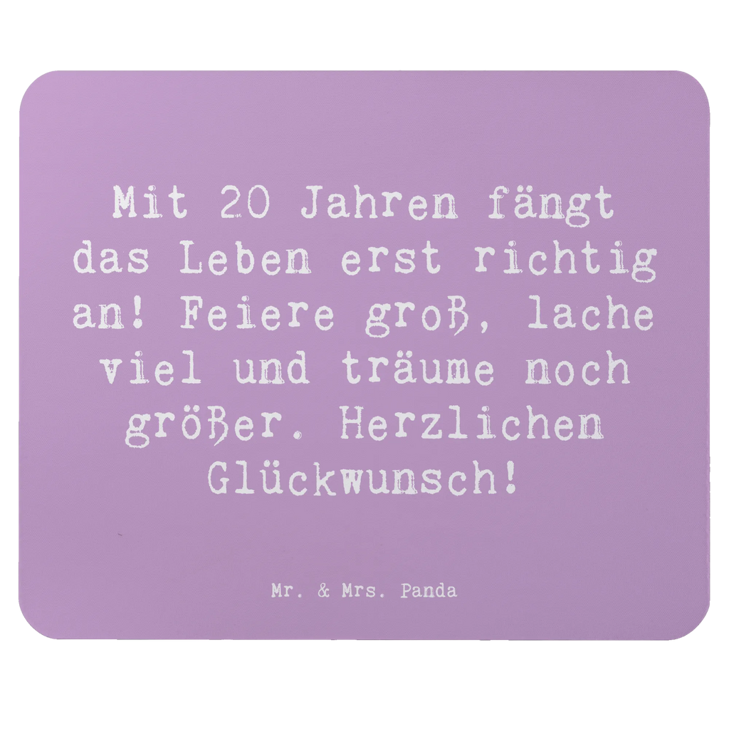 Mauspad Spruch 20. Geburtstag