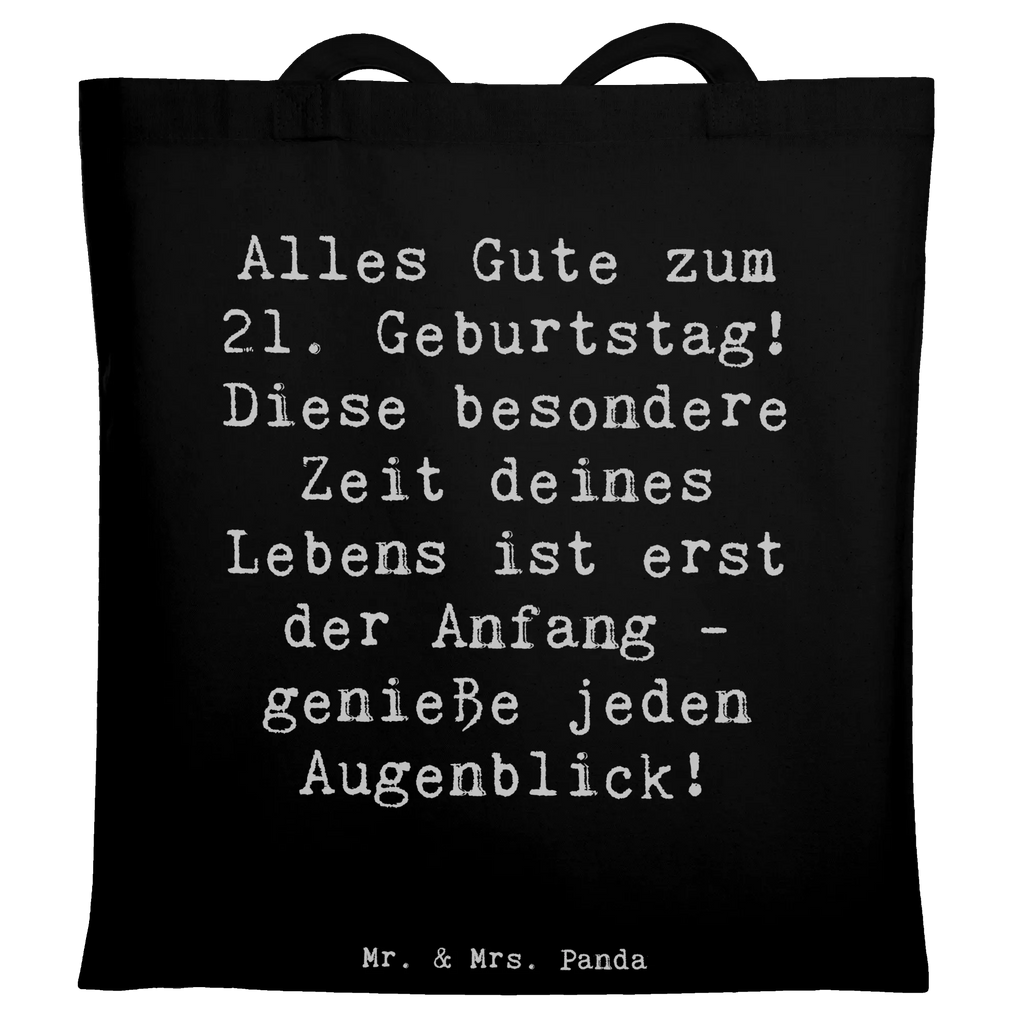 Tragetasche Spruch 21. Geburtstag Freude Beuteltasche, Beutel, Einkaufstasche, Jutebeutel, Stoffbeutel, Tasche, Shopper, Umhängetasche, Strandtasche, Schultertasche, Stofftasche, Tragetasche, Badetasche, Jutetasche, Einkaufstüte, Laptoptasche, Geburtstag, Geburtstagsgeschenk, Geschenk