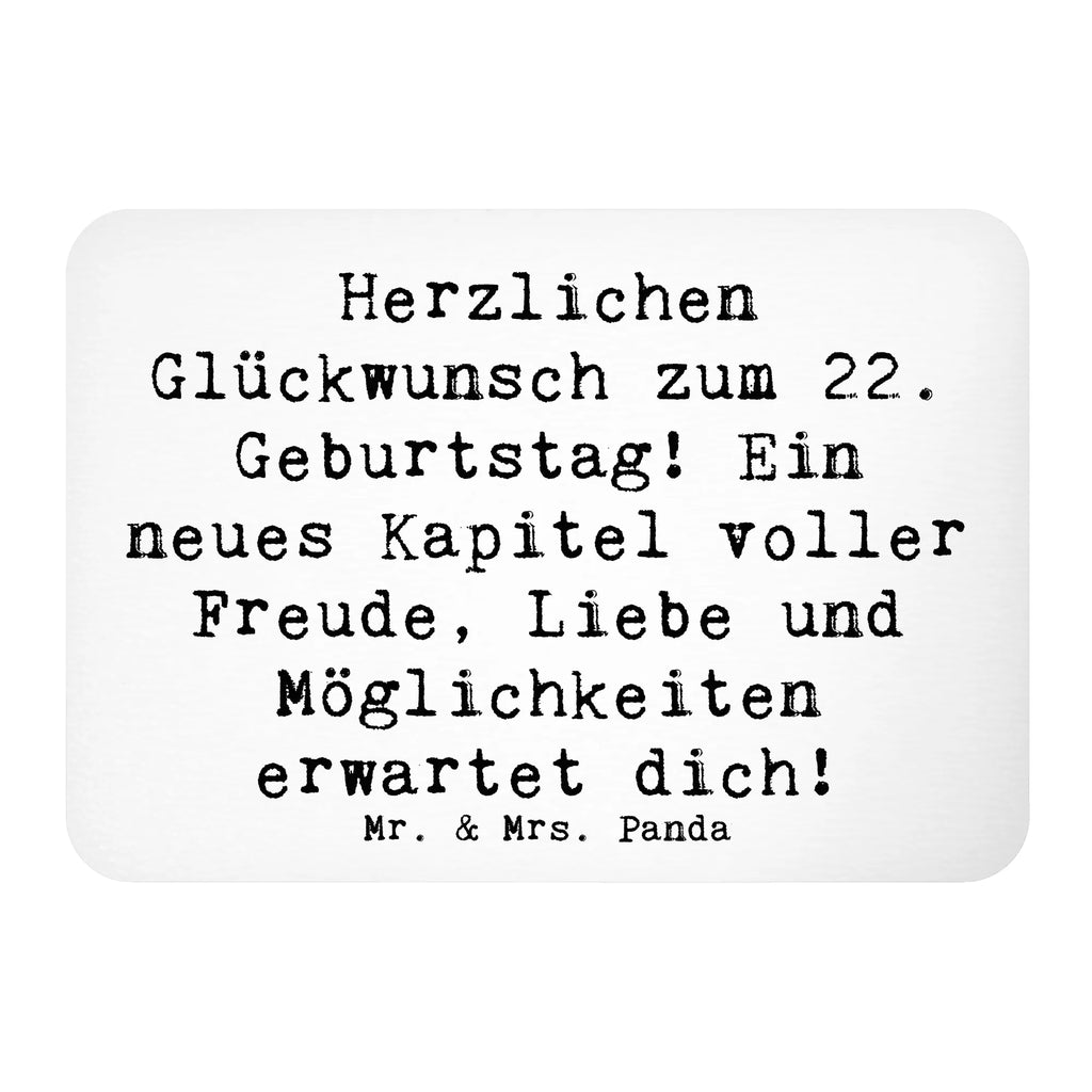 Magnet Spruch 22. Geburtstag Kühlschrank Dekoration, Whiteboard Magnet, Notiz Magnet, Dekomagnet, Pinnwandmagnet, Motivmagnete, Souvenir Magnet, Kühlschrankmagnet, Geburtstag, Geburtstagsgeschenk, Geschenk