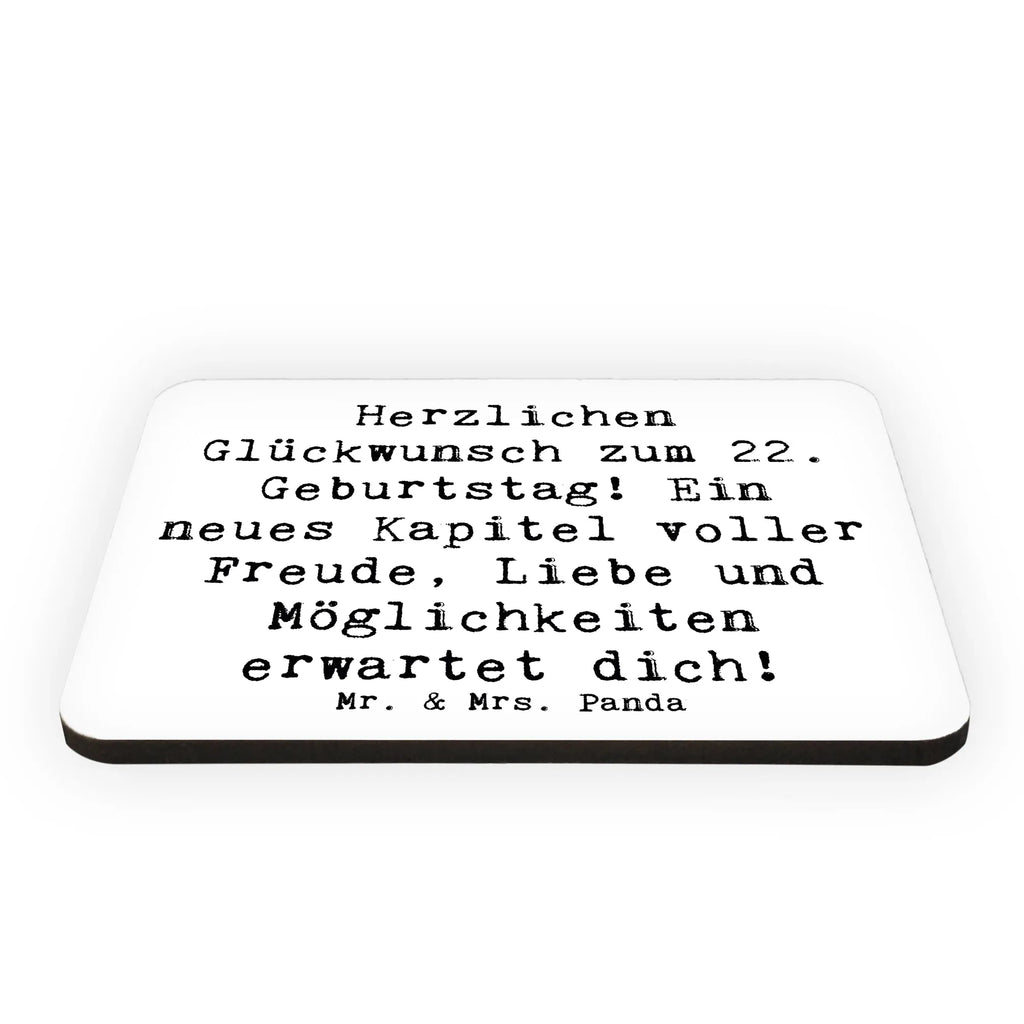 Magnet Spruch 22. Geburtstag Kühlschrank Dekoration, Whiteboard Magnet, Notiz Magnet, Dekomagnet, Pinnwandmagnet, Motivmagnete, Souvenir Magnet, Kühlschrankmagnet, Geburtstag, Geburtstagsgeschenk, Geschenk
