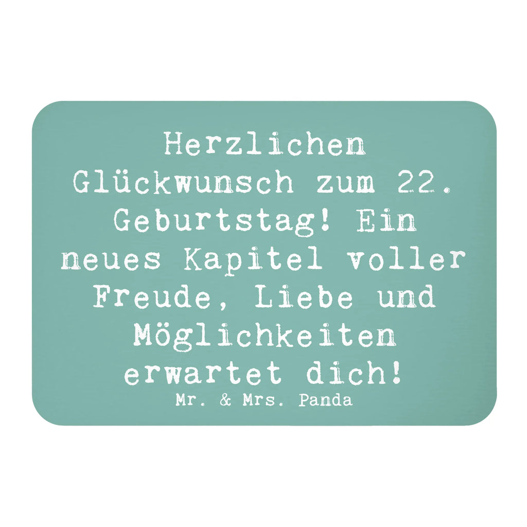 Magnet Spruch 22. Geburtstag Kühlschrank Dekoration, Whiteboard Magnet, Notiz Magnet, Dekomagnet, Pinnwandmagnet, Motivmagnete, Souvenir Magnet, Kühlschrankmagnet, Geburtstag, Geburtstagsgeschenk, Geschenk
