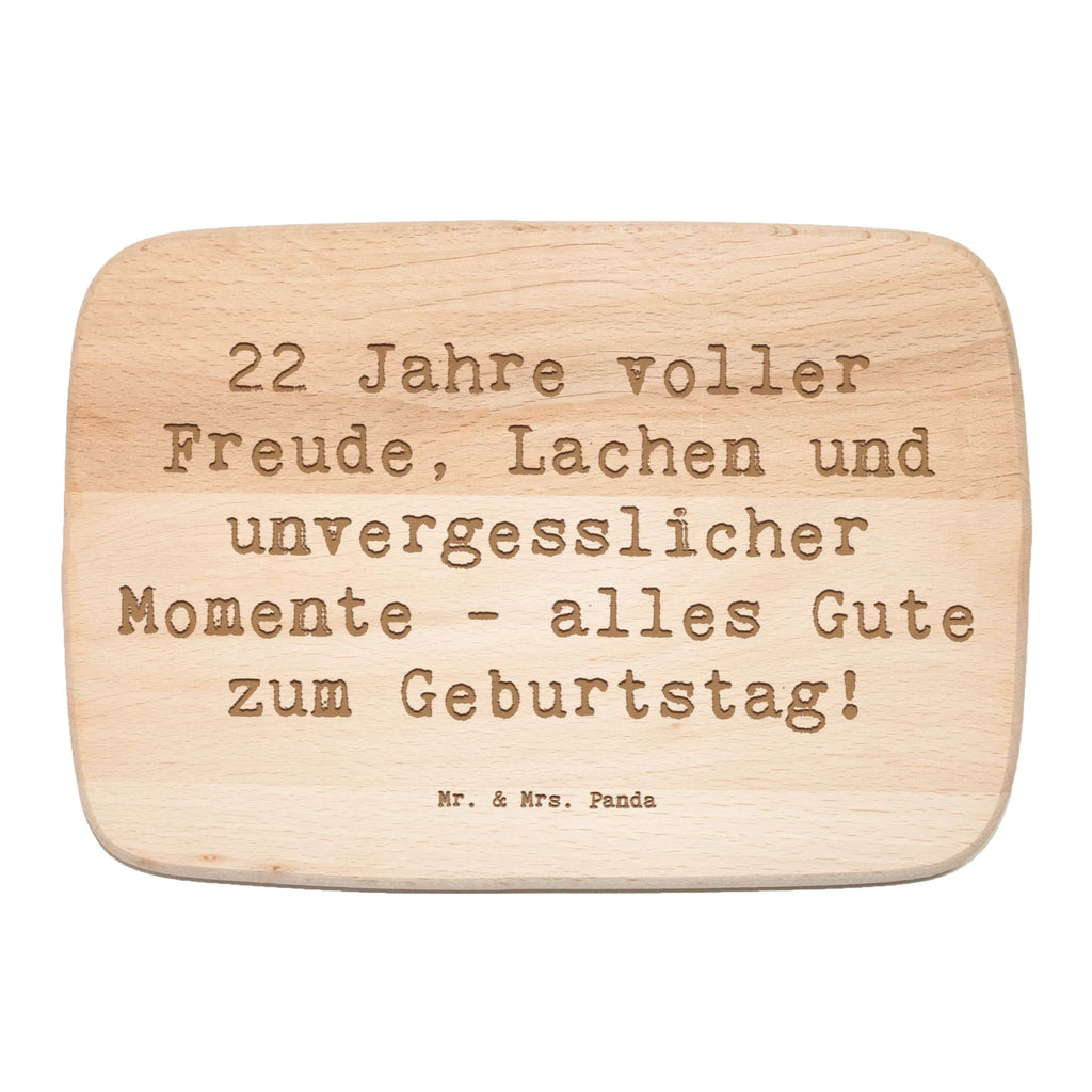 Holzbrett Spruch 22. Geburtstag Freude Schneidebrett, Frühstücksbrett, Küchenbrett, Frühstücksbrettchen, Holzbrett, Schneidebrett Holz, Geburtstag, Geburtstagsgeschenk, Geschenk