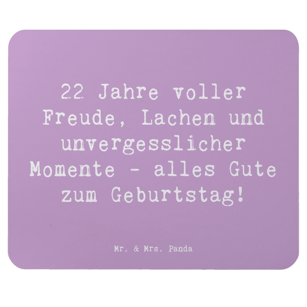 Mauspad Spruch 22. Geburtstag Freude Designer Mauspad, Mousepad, Mausunterlage, Einzigartiges Mauspad, Arbeitszimmer, PC Zubehör, Mauspad, Mauspad Büro, Computer zubehör, Büroausstattung, Geburtstag, Geburtstagsgeschenk, Geschenk