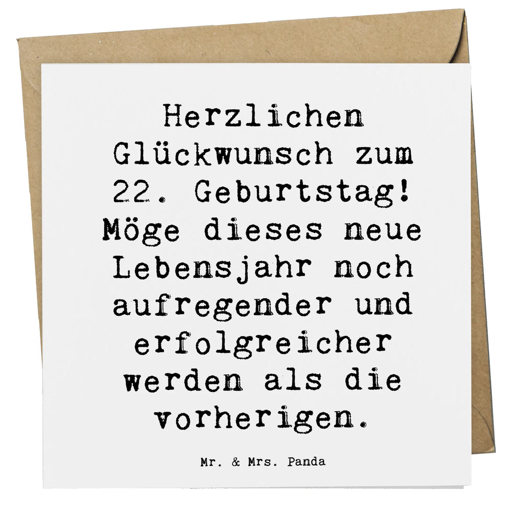 Deluxe Card Saying Herzlichen Glückwunsch zum 22. Geburtstag! Möge dieses neue Lebensjahr noch aufregender und erfolgreicher werden als die vorherigen. Hochwertige Klappkarte, Karte, Hochwertige Grußkarte, Klappkarte, Geburtstagskarte, Einladungskarte, Hochzeitskarte, Glückwunschkarte, Grußkarte, Geburtstag, Geburtstagsgeschenk, Geschenk