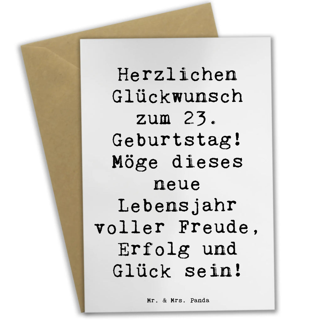 Greetings card Saying Herzlichen Glückwunsch zum 23. Geburtstag! Möge dieses neue Lebensjahr voller Freude, Erfolg und Glück sein! Glückwunschkarte, Geburtstagskarte, Karte, Klappkarte, Einladungskarte, Grußkarte, Hochzeitskarte, Ansichtskarten, Geburtstag, Geburtstagsgeschenk, Geschenk