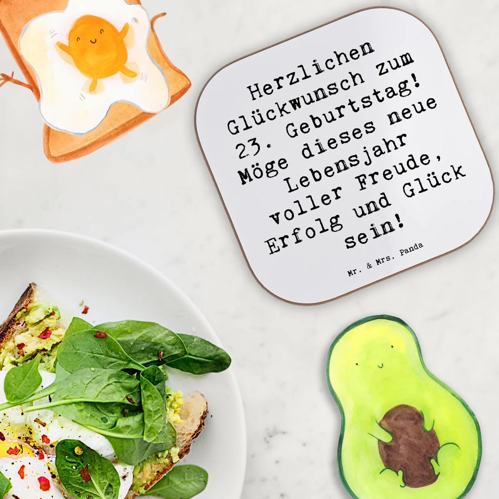 Square coaster Saying Herzlichen Glückwunsch zum 23. Geburtstag! Möge dieses neue Lebensjahr voller Freude, Erfolg und Glück sein! Untersetzer Design, Untersetzer, Untersetzer Gläser, Bierdeckel, Getränkeuntersetzer, Untersetzer für Gläser, Untersetzer aus Holz, Holzuntersetzer, Tassen Untersetzer, Glasuntersetzer, Untersetzer Holz, Korkuntersetzer, Geburtstag, Geburtstagsgeschenk, Geschenk