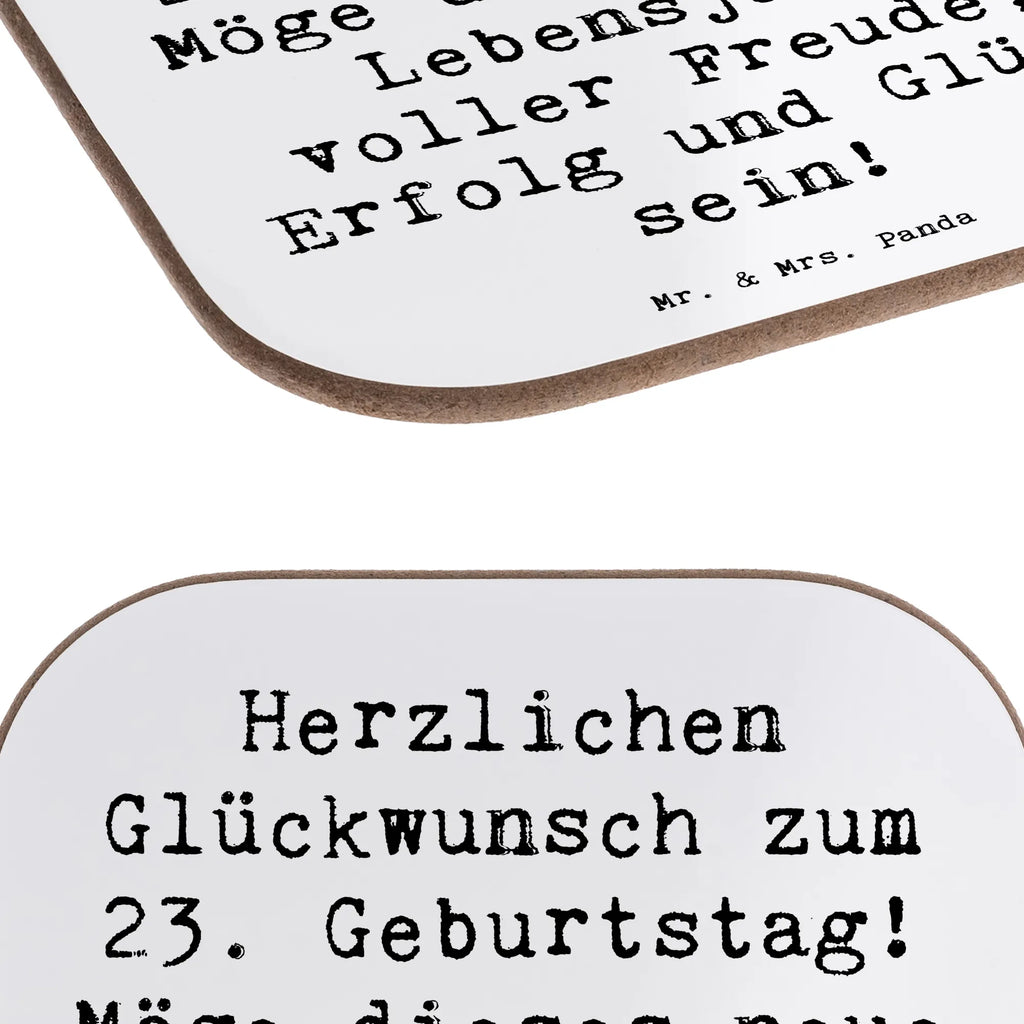 Square coaster Saying Herzlichen Glückwunsch zum 23. Geburtstag! Möge dieses neue Lebensjahr voller Freude, Erfolg und Glück sein! Untersetzer Design, Untersetzer, Untersetzer Gläser, Bierdeckel, Getränkeuntersetzer, Untersetzer für Gläser, Untersetzer aus Holz, Holzuntersetzer, Tassen Untersetzer, Glasuntersetzer, Untersetzer Holz, Korkuntersetzer, Geburtstag, Geburtstagsgeschenk, Geschenk
