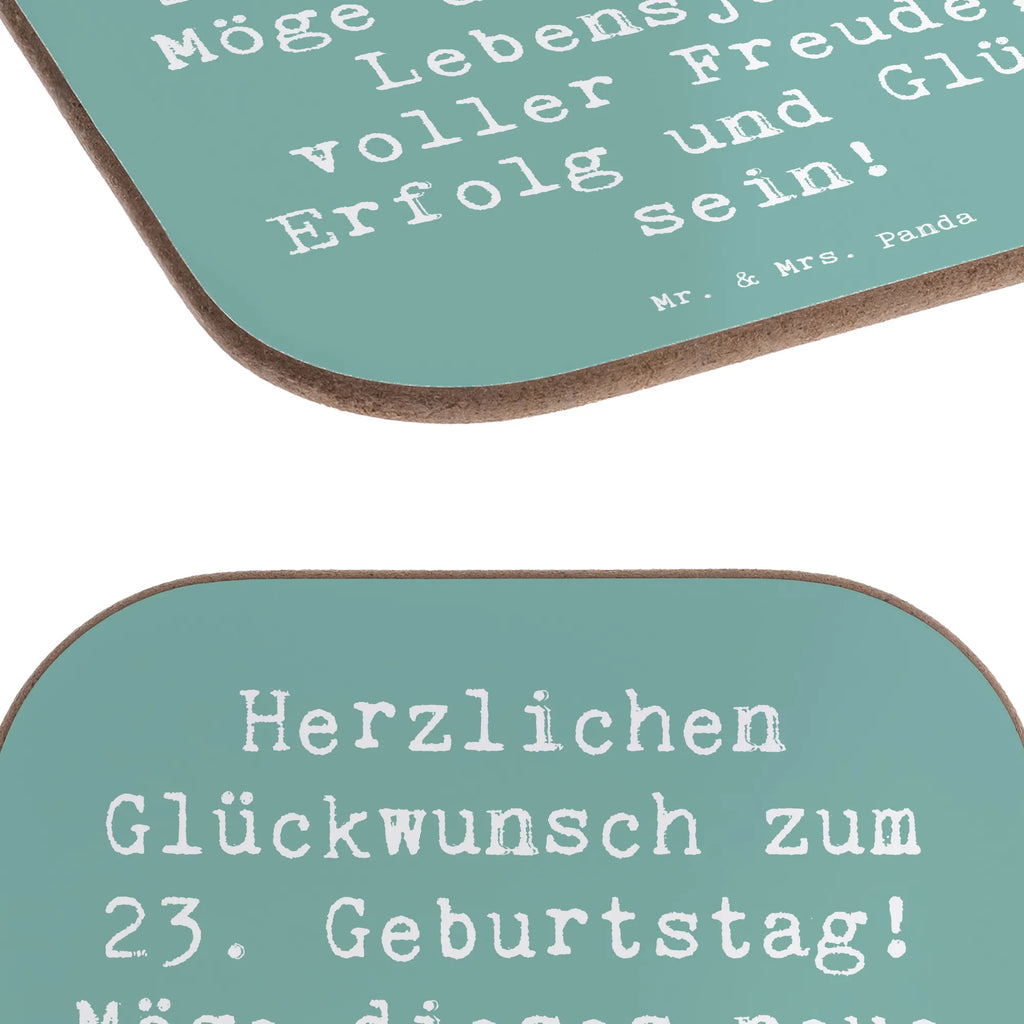 Square coaster Saying Herzlichen Glückwunsch zum 23. Geburtstag! Möge dieses neue Lebensjahr voller Freude, Erfolg und Glück sein! Untersetzer Design, Untersetzer, Untersetzer Gläser, Bierdeckel, Getränkeuntersetzer, Untersetzer für Gläser, Untersetzer aus Holz, Holzuntersetzer, Tassen Untersetzer, Glasuntersetzer, Untersetzer Holz, Korkuntersetzer, Geburtstag, Geburtstagsgeschenk, Geschenk