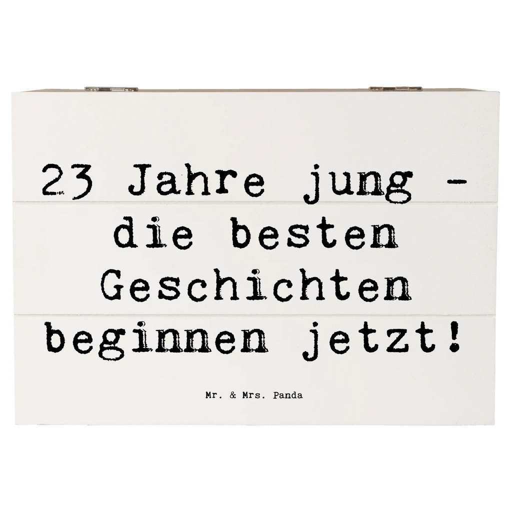 Holzkiste Spruch 23. Geburtstag Geschichten Schatzkiste, Aufbewahrungsbox, Erinnerungsbox, Dekokiste, Schatulle, XXL, Erinnerungskiste, Truhe, Geschenkbox, Kiste, Geschenkdose, Holzkiste, Geburtstag, Geburtstagsgeschenk, Geschenk