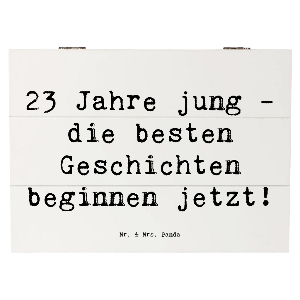 Holzkiste Spruch 23. Geburtstag Geschichten Schatzkiste, Aufbewahrungsbox, Erinnerungsbox, Dekokiste, Schatulle, XXL, Erinnerungskiste, Truhe, Geschenkbox, Kiste, Geschenkdose, Holzkiste, Geburtstag, Geburtstagsgeschenk, Geschenk