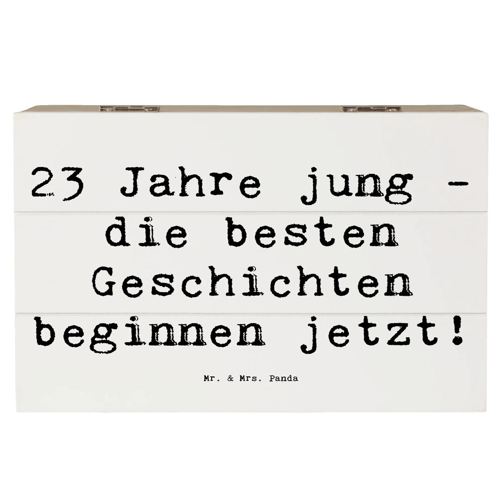 Holzkiste Spruch 23. Geburtstag Geschichten Schatzkiste, Aufbewahrungsbox, Erinnerungsbox, Dekokiste, Schatulle, XXL, Erinnerungskiste, Truhe, Geschenkbox, Kiste, Geschenkdose, Holzkiste, Geburtstag, Geburtstagsgeschenk, Geschenk
