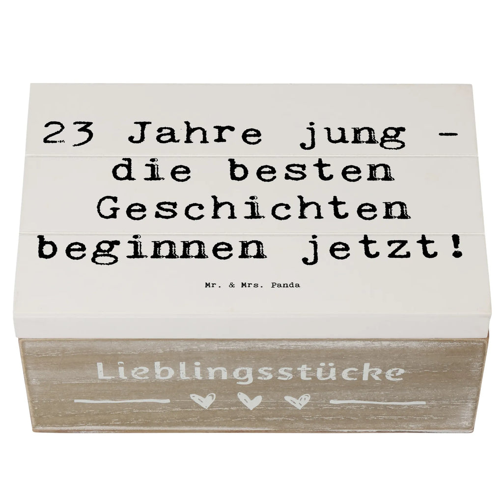 Holzkiste Spruch 23. Geburtstag Geschichten Schatzkiste, Aufbewahrungsbox, Erinnerungsbox, Dekokiste, Schatulle, XXL, Erinnerungskiste, Truhe, Geschenkbox, Kiste, Geschenkdose, Holzkiste, Geburtstag, Geburtstagsgeschenk, Geschenk