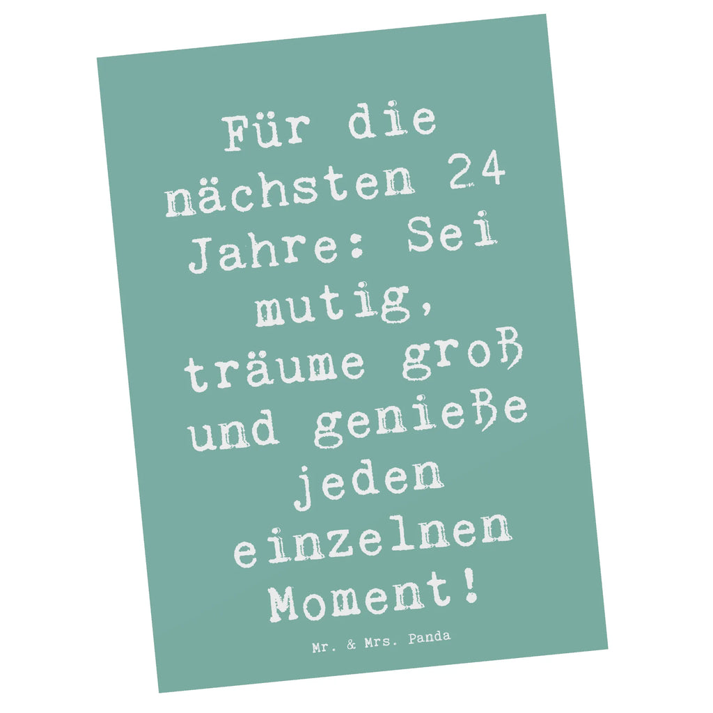Postkarte Spruch 24. Geburtstag Mutig Träumen Geschenkkarte, Grußkarte, Dankeskarte, Karte, Einladungskarte, Postkarte, Ansichtskarten, Einladung, Ansichtskarte, Geburtstagskarte, Einladungskarten Geburtstag, Einladung Geburtstag, Geburtstag, Geburtstagsgeschenk, Geschenk