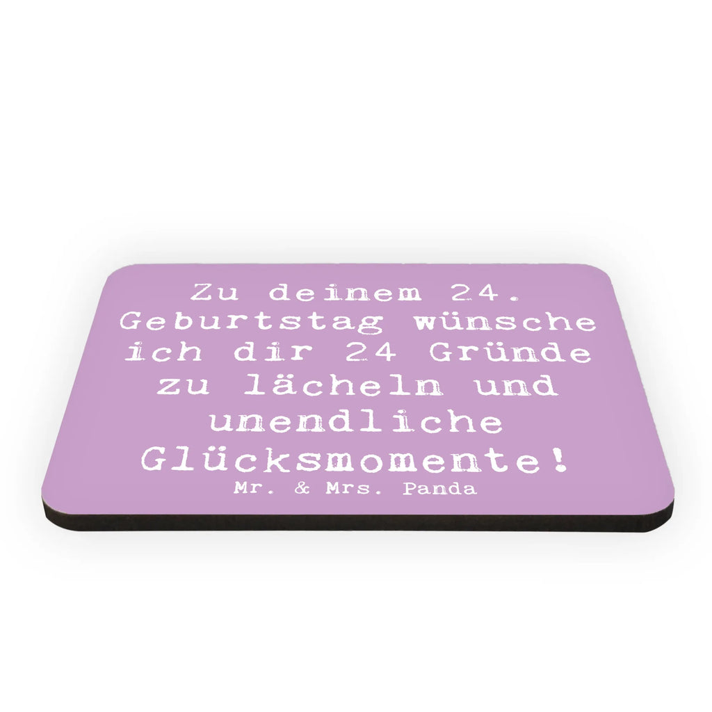 Magnet Spruch 24. Geburtstag Glück Kühlschrankmagnet, Kühlschrank Dekoration, Notiz Magnet, Whiteboard Magnet, Pinnwandmagnet, Dekomagnet, Motivmagnete, Souvenir Magnet, Geburtstag, Geburtstagsgeschenk, Geschenk