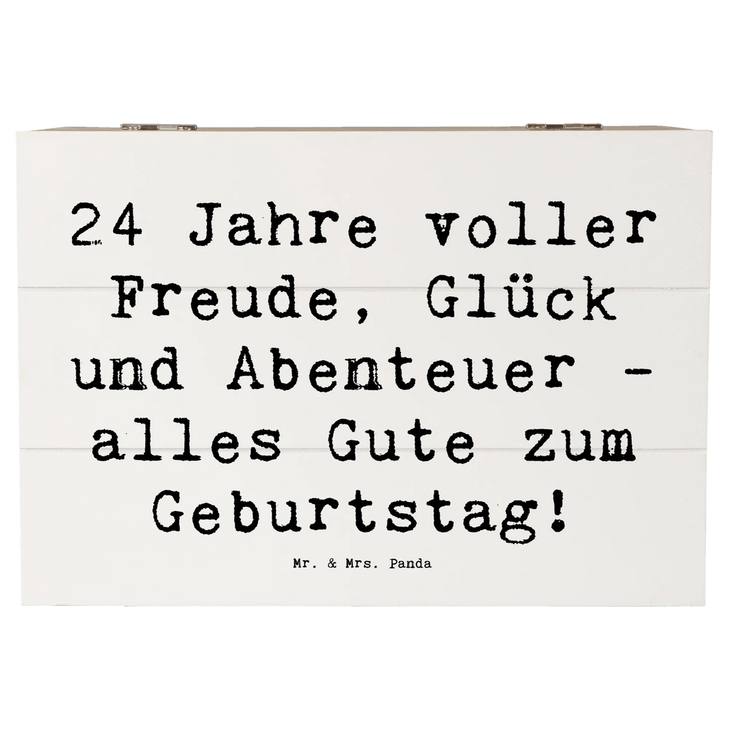 Holzkiste Spruch 24. Geburtstag Geschenkbox, XXL, Kiste, Erinnerungskiste, Geschenkdose, Schatulle, Schatzkiste, Aufbewahrungsbox, Erinnerungsbox, Dekokiste, Holzkiste, Truhe, Geburtstag, Geburtstagsgeschenk, Geschenk